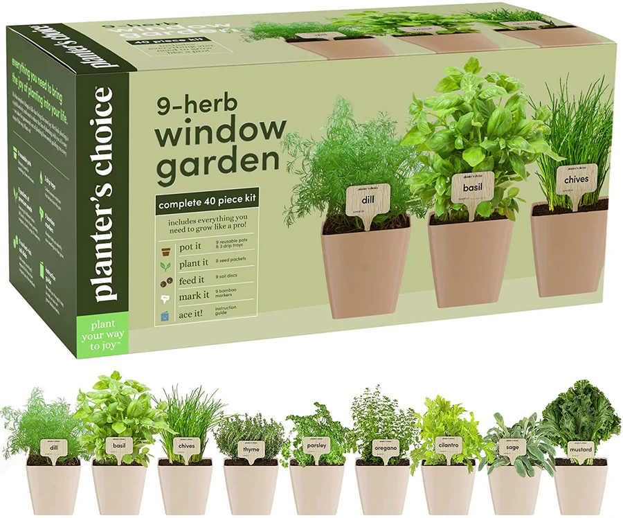 planters' choice window herb garden