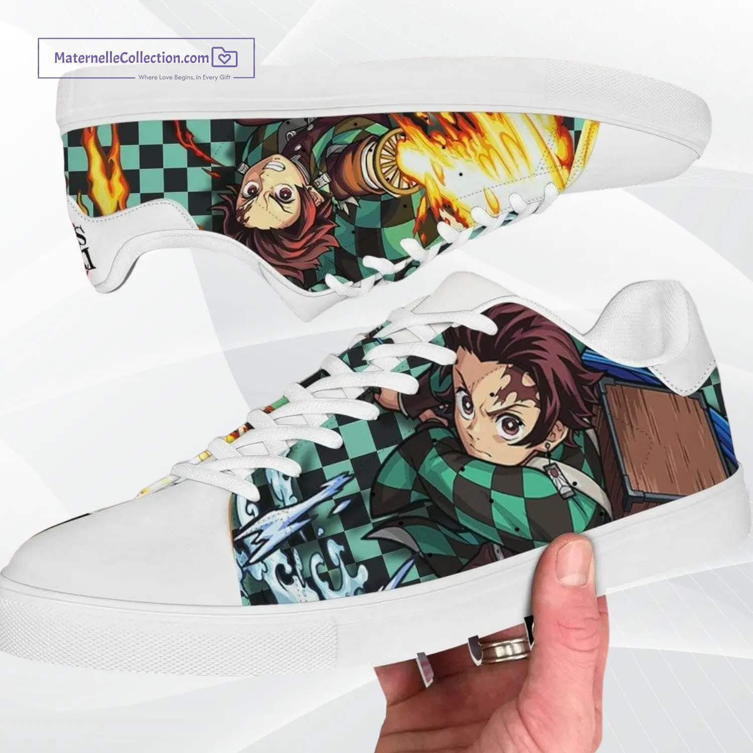 top 10 custom demon slayer shoes for fans, demon slayer custom shoes printed